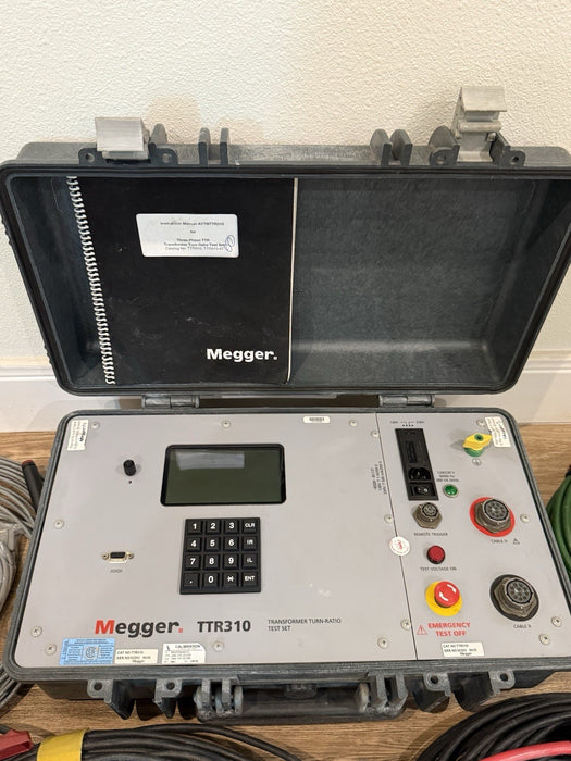 MEGGER TTR310 THREE PHASE TRANSFORMER TURNS RATIO TESTER CALIBRATED 2026
