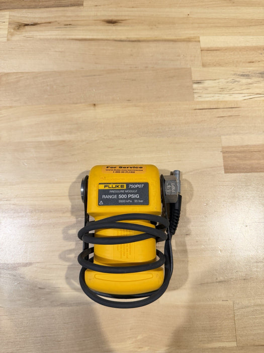 FLUKE 750P07 500 PSIG 35 BAR PRESSURE MODULE TESTED