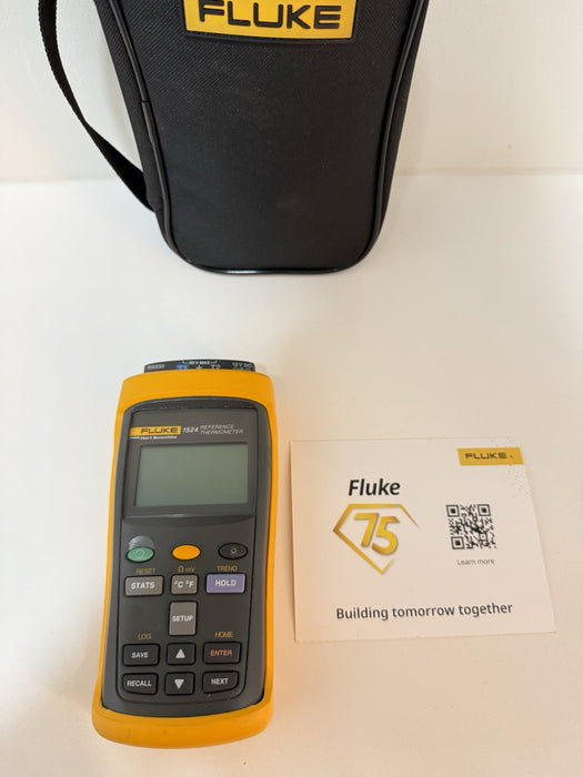 FLUKE HART 1524 DUAL CHANNEL REFERENCE THERMOMETER (FREE SHIPPING) - TESTED