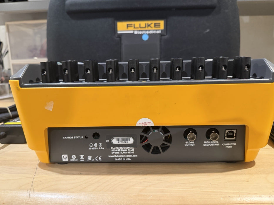 FLUKE BIOMEDICAL IMPULSE 6000D ANALYZER W LEADS & CHARGER - TESTED / SHIPS FREE