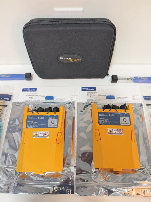 FLUKE NETWORKS CFP-QUAD CERTIFIBER PRO KIT (NEW FACTORY SEALED) CALIBRATED 2026