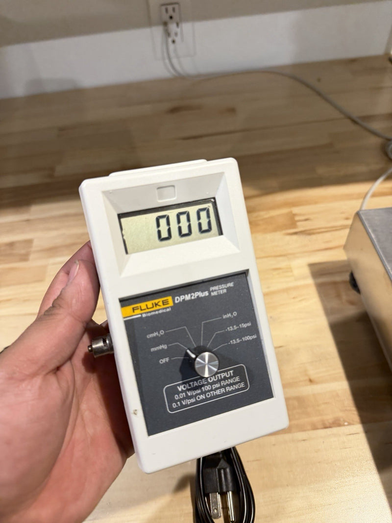 FLUKE BIOMEDICAL DPM2PLUS PRESSURE METER TESTED