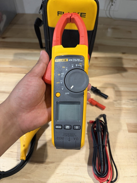 FLUKE 376 WIRELESS TRUE RMS AC/DC CLAMP METER WITH LEADS