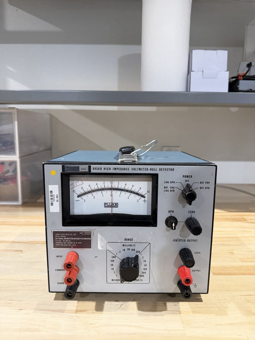 FLUKE 845AB HIGH IMPEDANCE VOLTMETER/NULL DETECTOR (TESTED) SHIPS FAST