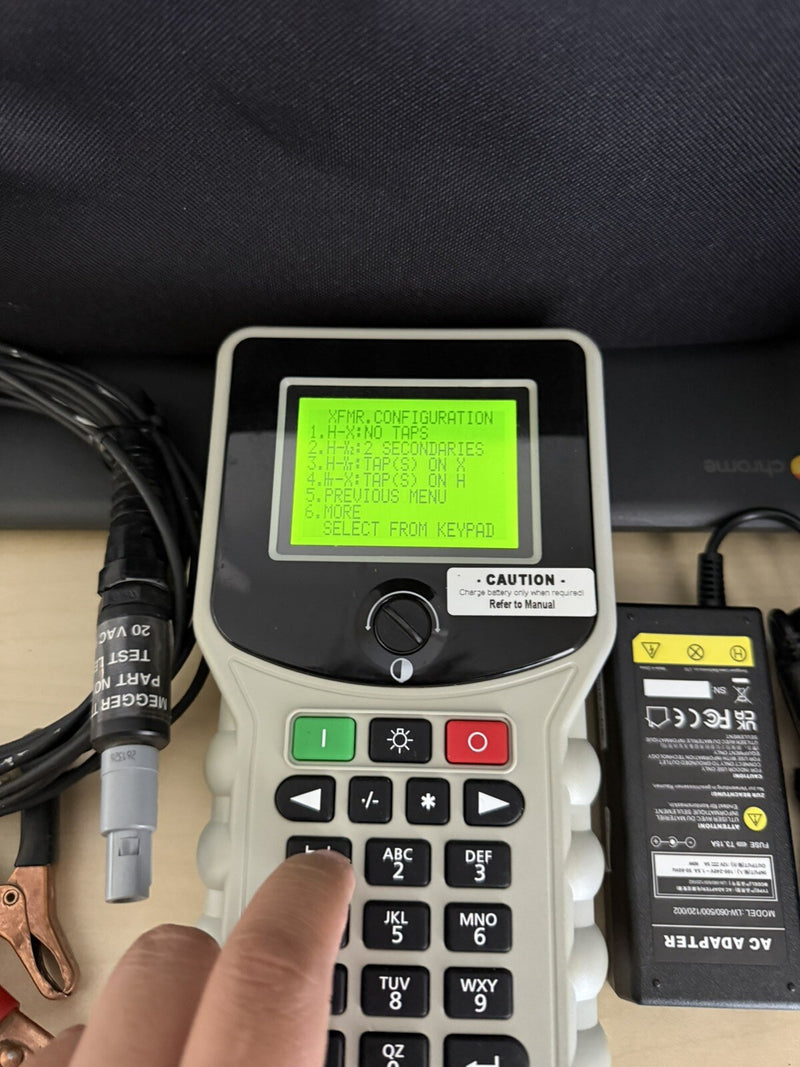 MEGGEE TTR100 SINGLE & THREE PHASE TRANSFORMER TURN-RATIO TEST