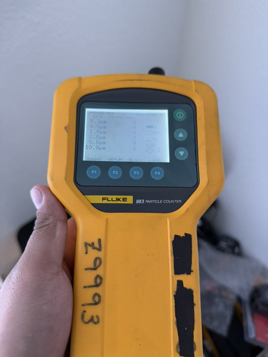 FLUKE 983 PARTICLE COUNTER AIR QUALITY METER HVAC IAQ TESTED
