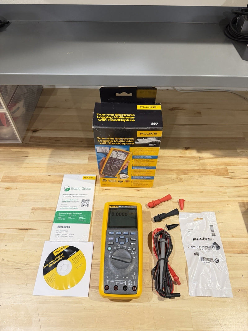 FLUKE 287 TRUE-RMS ELECTRONIC LOGGING MULTIMETER W/ TREND CAPTURE (NEW)