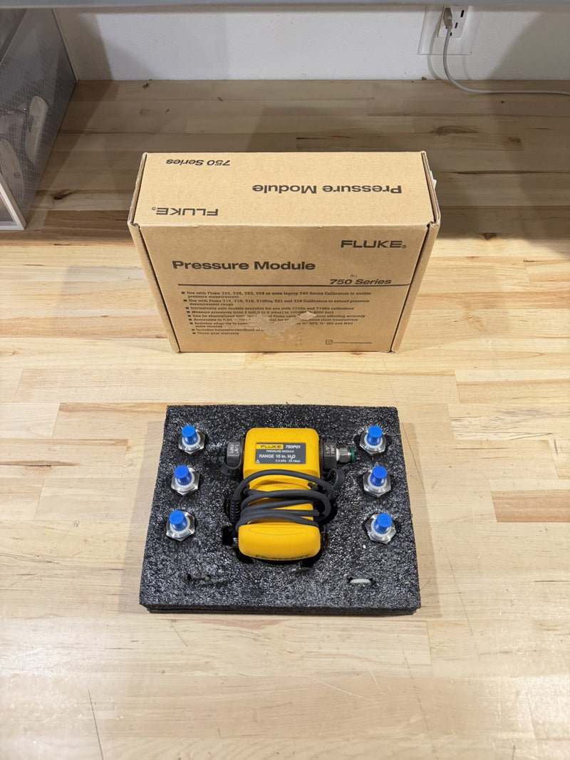 FLUKE 750P01 RANGE 10 2.5 KPA 25 MBAR (TESTED) FREE SHIPPING CALIBRATED 2024