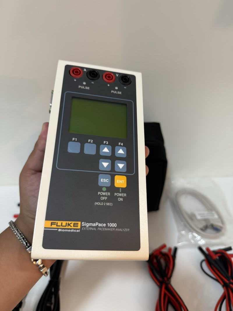 FLUKE BIOMEDICAL SIGMAPACE 1000 EXTERMAL ANALZYER WITH CASE & ACCESSORIES TESTED