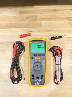 FLUKE 1507 INSULATION MULTIMETER W/ LEADS & CLIPS - SHIPS FAST