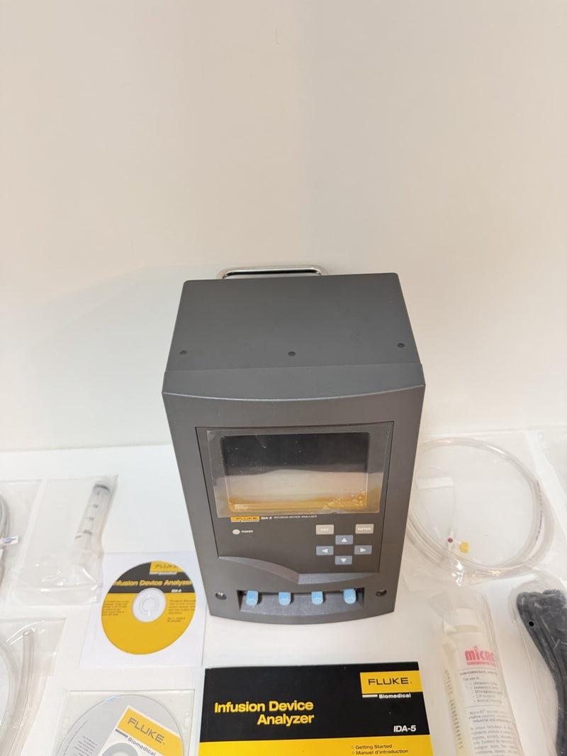 FLUKE BIOMEDICAL IDA-5 INFUSION DEVICE ANALYZER KIT 4 CHANNEL (NEW SEALED)