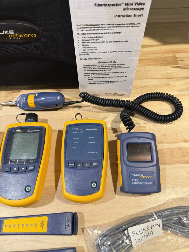 FLUKE NETWORKS FTK-1450 SIMPLIFIBER PRO FIBER VERIFICATION KIT( FAST SHIPPING)