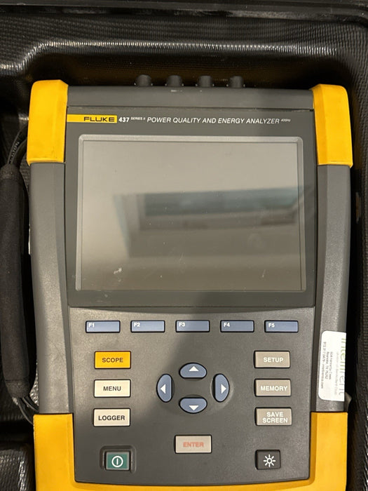 FLUKE 437 II POWER QUALITY & ENERGY ANALYZER WITH ACCESSORIES CALIBRATED 2026