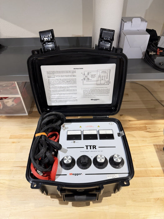 MEGGER TTR 550005B TRANSFORMER TURN RATIO TEST SET (TESTED) FREE SHIPPING  /RARE