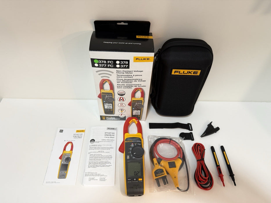 FLUKE 378 FC NON-CONTACR VOLTAGE CLAMP METER CALIBRATED 2025 NEW SEALED