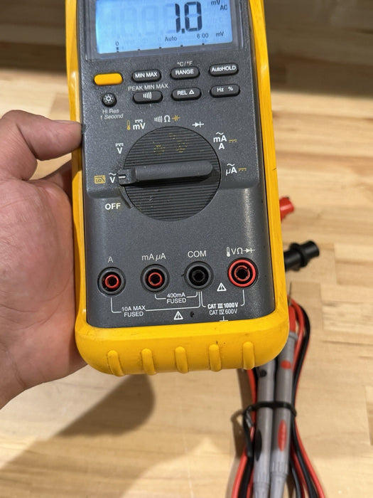 FLUKE 87V TRUE RMS MULTIMETER WITH LEADS TESTED