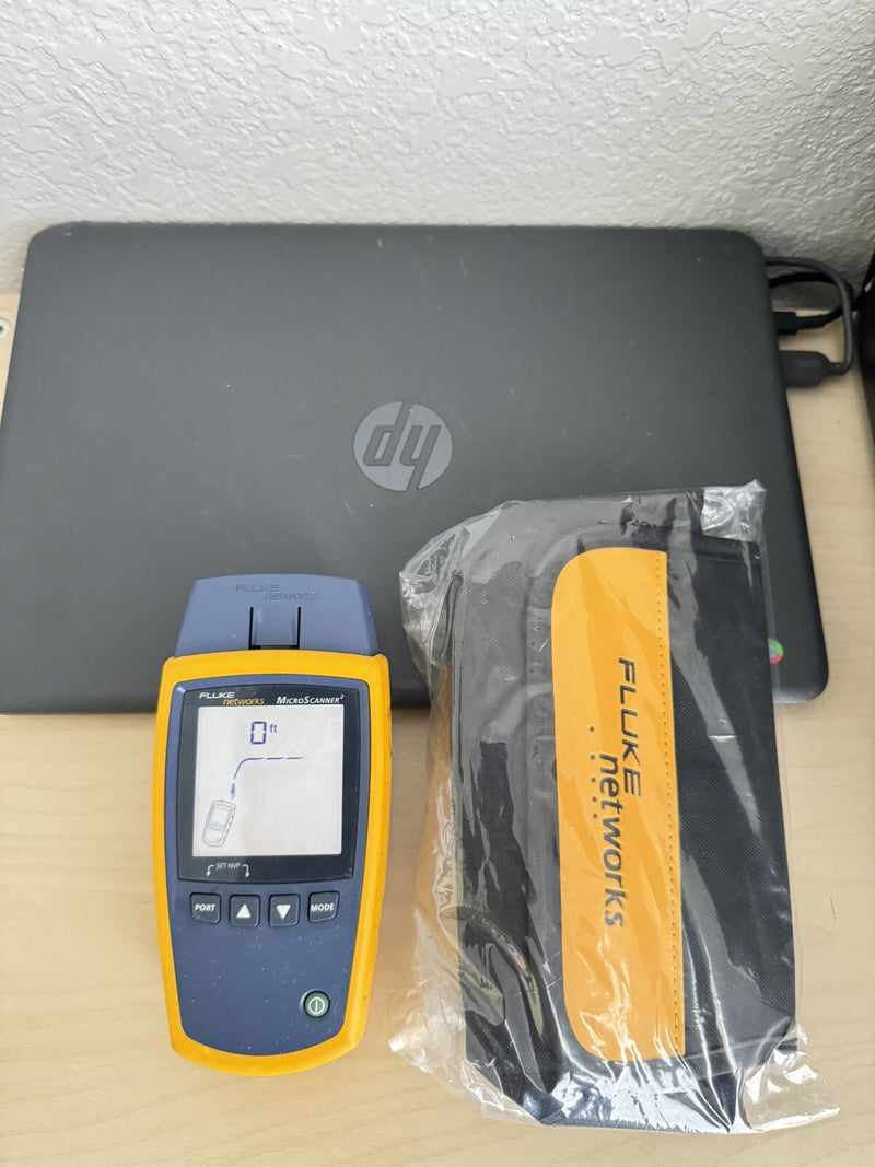 FLUKE NETWORKS MICROSCANNER2 MS2-100 CABLE VERIFIER WITH BAG