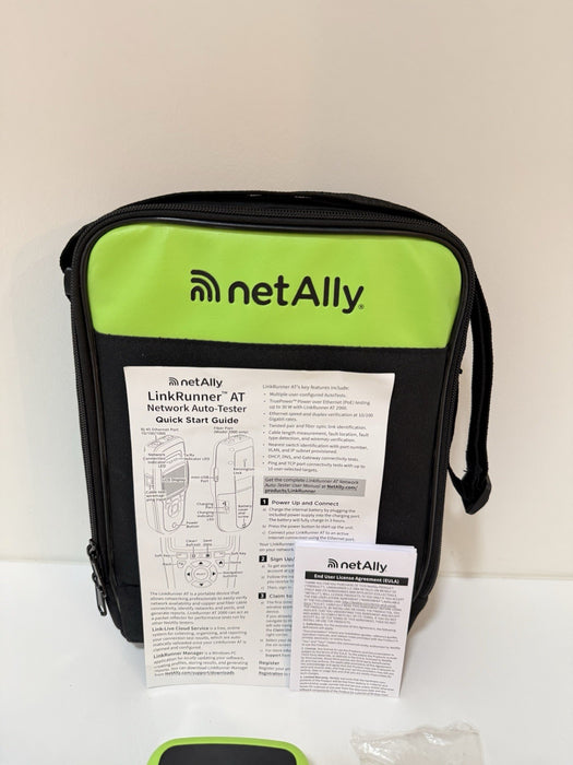 NETALLY LINKRUNNER AT 1000 TESTER WITH ACCESSORIES NEW SEALED