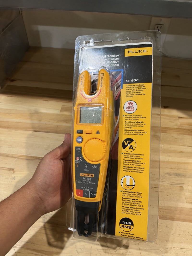 FLUKE T6-600 ELECTRICAL TESTER 600V CAT III (TESTED) SHIPS FAST NEW