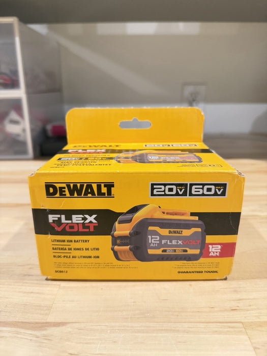 DEWALT FLEXVOLT DCB612 20V/60V MAX 12.0AH LITHIUM BATTERY MFD-2025 NEW SEALED