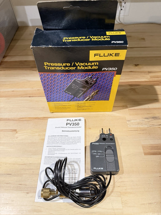 FLUKE PV350 PRESSURE VACUMM TRANSDUCER MODULE TESTED