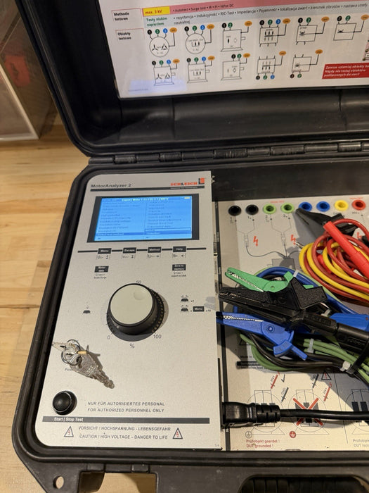 SCHLEICH MOTORANALYZER 2 W/ LEADS & CHARGER (TESTED) FREE SHIPPING