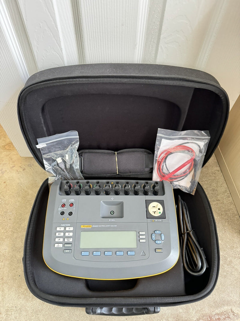 FLUKE ESA620 ELECTRICAL SAFETY ANALYZER CALIBRATED 2024