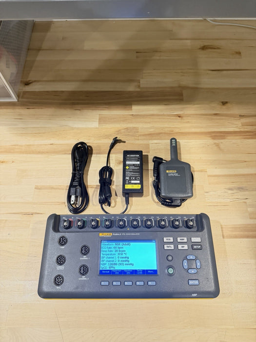 FLUKE BIOMEDICAL PROSIM 8 & SPOT SPO2 MODULE KIT TESTED