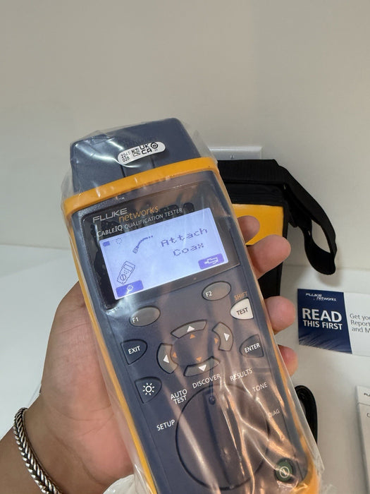 FLUKE NETWORKS CABLE IQ QUALIFICATION TESTER CIQ-100 /NEW SEALED - FREE SHIPPING