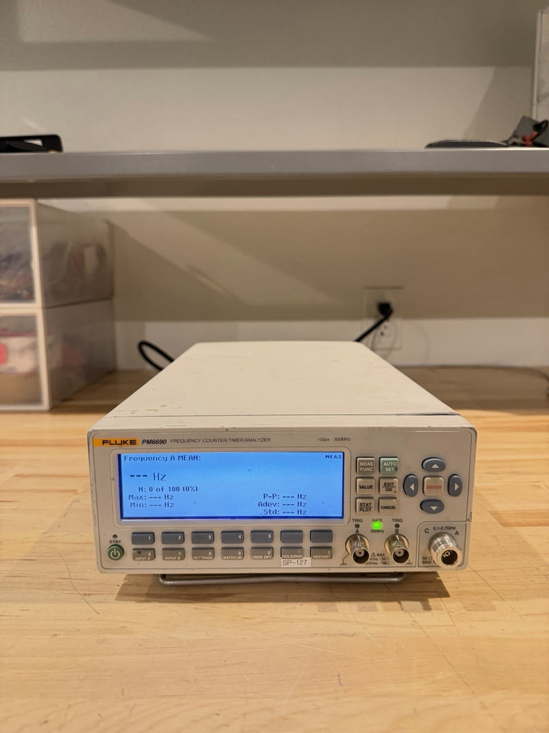 FLUKE PM6690 FREQUENCY COUNTER / TIMER ANALYZER (TESTED) SHIPS FREE