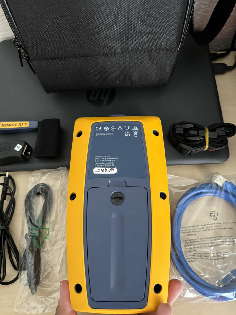 FLUKE NETWORKS LIQ-100 LINKIQ CABLE & NETWORK TESTER 10BASE-T REMOTE ID 1