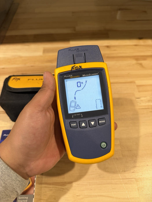 FLUKE NETWORKS MICROSCANNER 2 WITH BAG & MANUAL