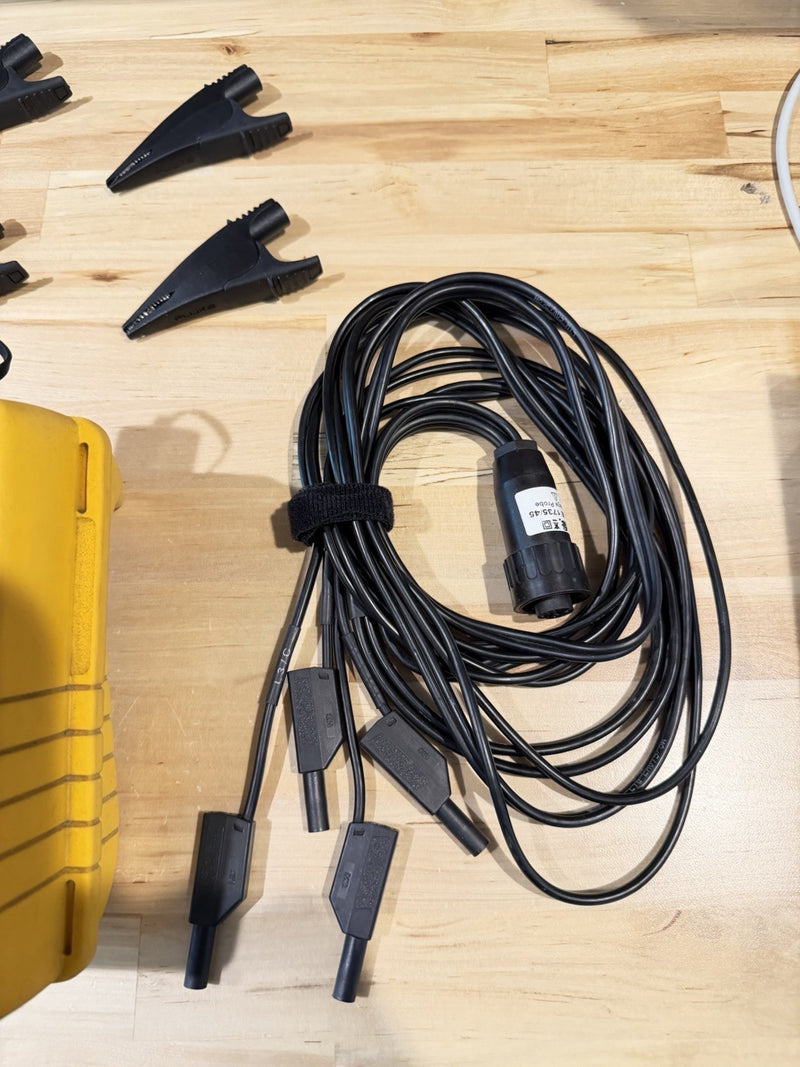 FLUKE 1735 THREE-PHASE POWER LOGGER WITH PROBES & CHARGER TESTED