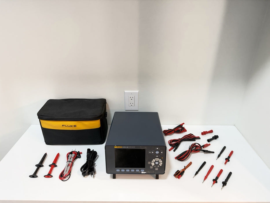 FLUKE NORMA 4000 POWER ANALYZER WITH LEADS & ACCESSORIES TESTED