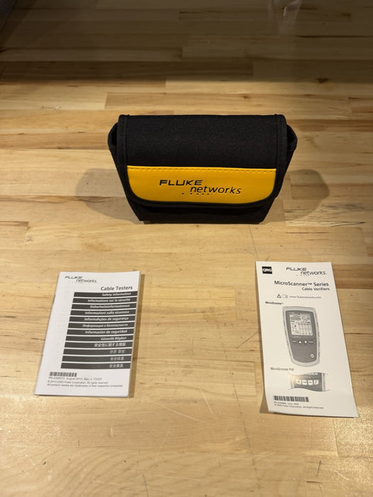 FLUKE NETWORKS MICROSCANNER 2 CABLE VERIFIER TESTER TESTED