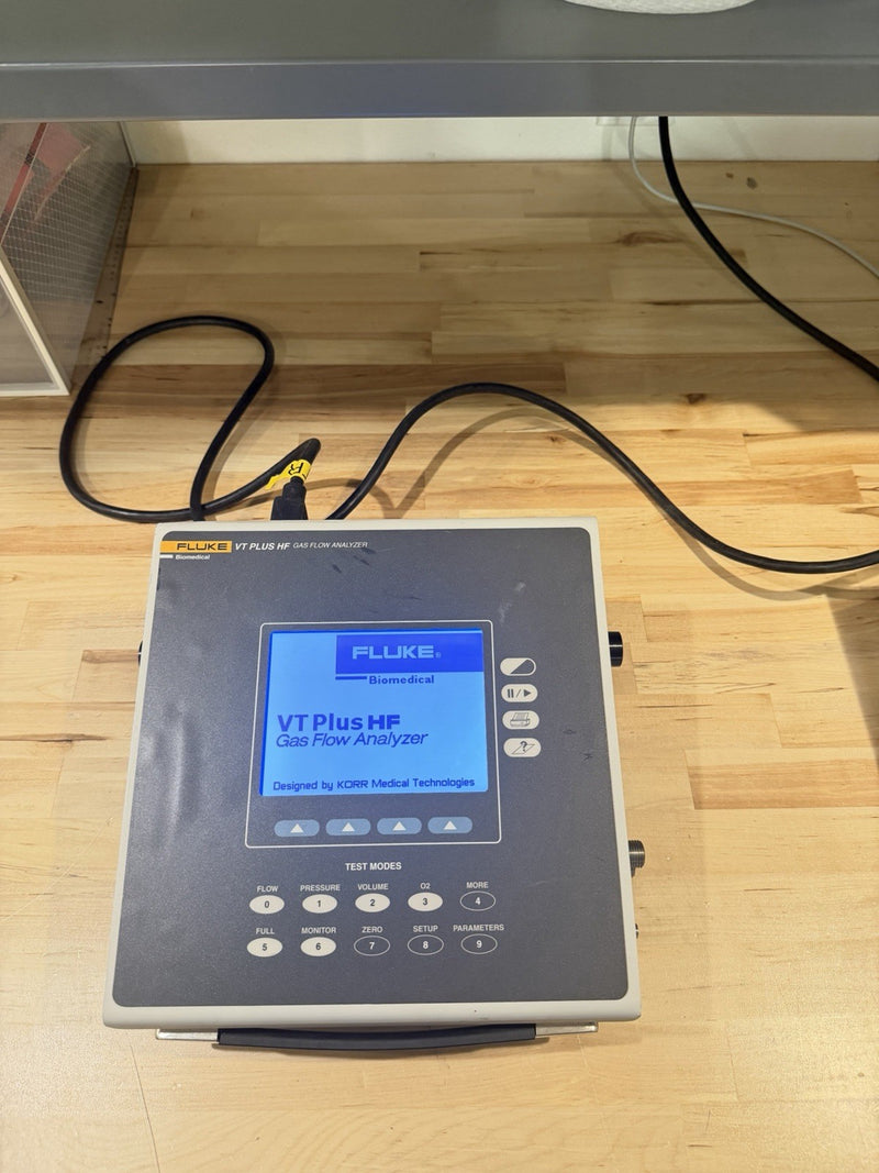 FLUKE VT PLUS HF GAS FLOW ANALYZER WITH BAG & CHARGER TESTED