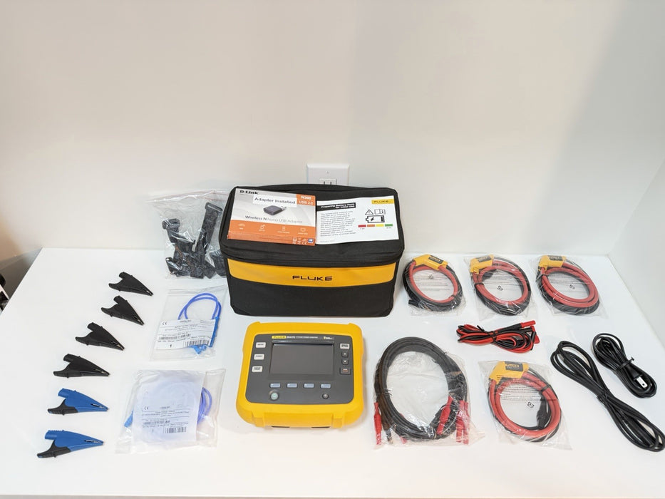 FLUKE 3540 FC 3-PHASE POWER MONITOR WITH ACCESSORIES TESTED NEW