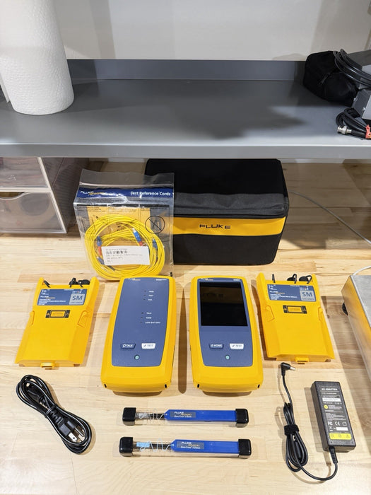 FLUKE NETWORKS CFP-SM CERTIFIBER PRO MODULE SET & DSX VERSIV MAINFRAME & REMOTE
