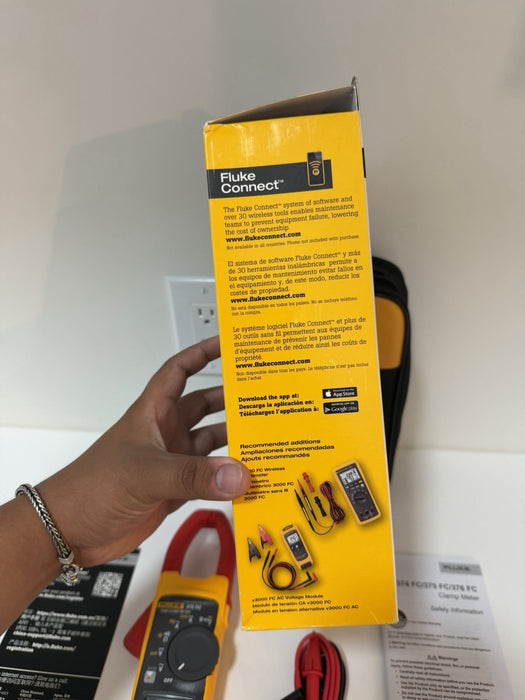FLUKE 375 FC WIRELESS TRMS AC/DC CLAMP METER NEW SEALED