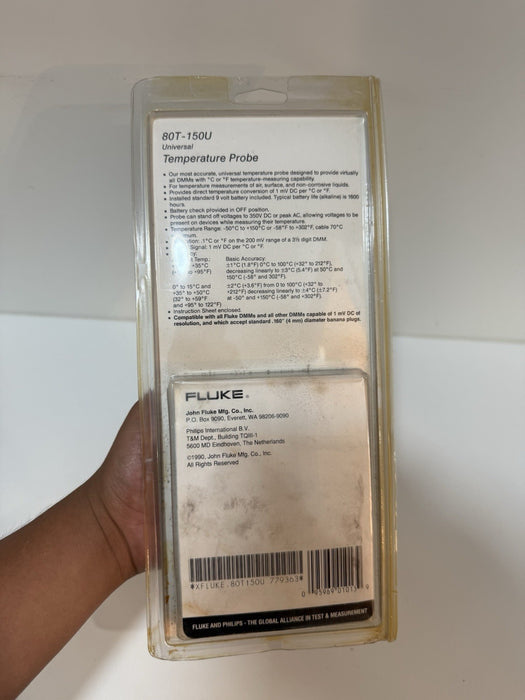 FLUKE UNIVERSAL TEMPERATURE PROBE 80T-150U NEW SEALED