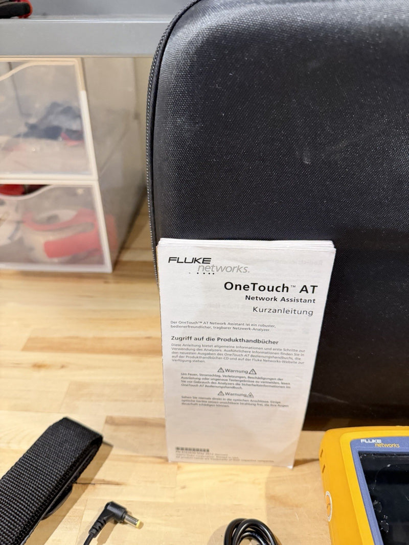 FLUKE NETWORKS VERSIV TFS ONE TOUCH AT NETWORK ASSISTANT KIT TESTED