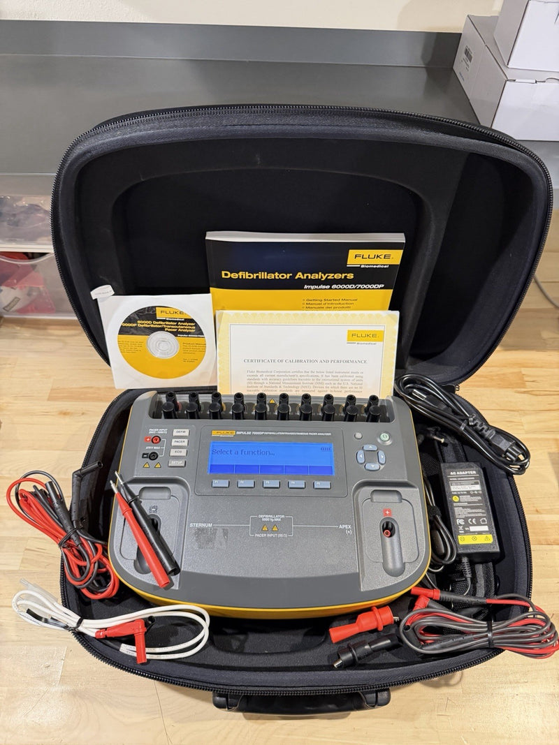 FLUKE IMPULSE 7000DP ANALYZER WITH LEADS & ACCESSORIES TESTED