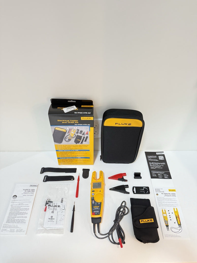 FLUKE T6-1000 ELECTRICAL TESTER WITH TPAK-HT6 AC285 KIT