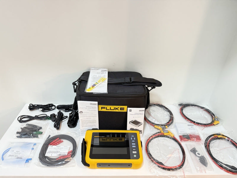 FLUKE 1775 THREE-PHASE POWER QUALITY ANALYZER WITH ACCESSORIES CALIBRATED 2028