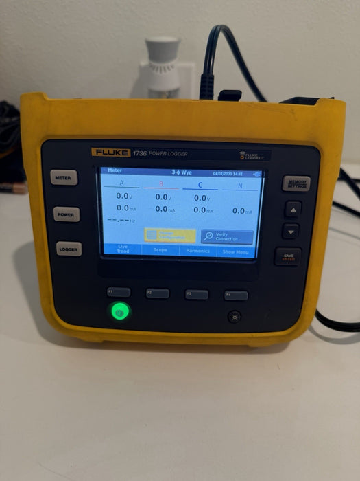FLUKE 1736 POWER LOGGER WITH ACCESSORIES TESTED