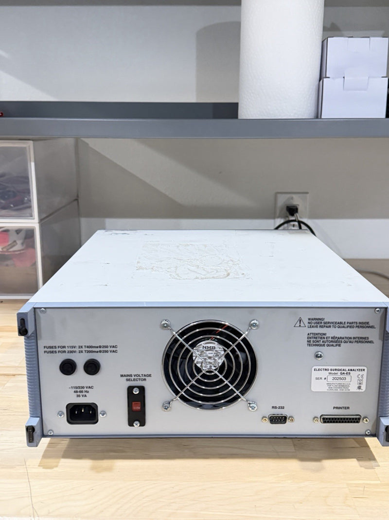 FLUKE QA-ES II ELECTROSURGERY ANALYZER WITH LEADS & CLIPS TESTED