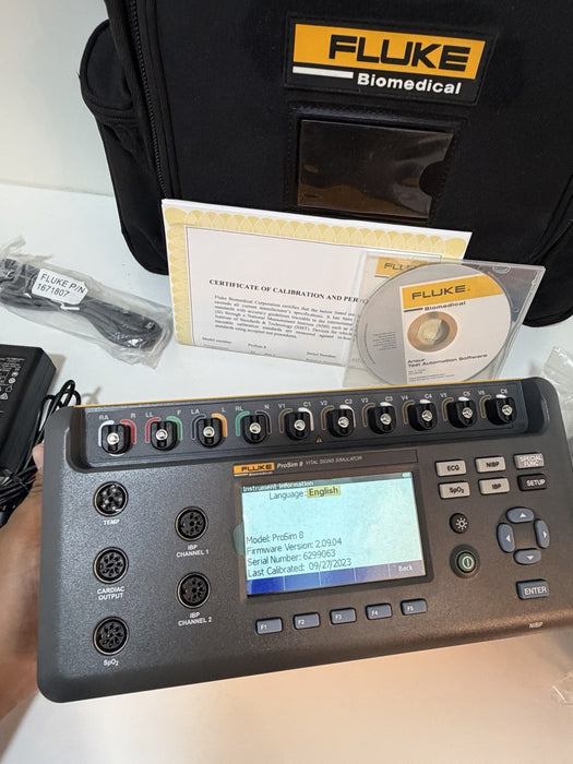 FLUKE BIOMEDICAL PROSIM 8 VITAL SIGNS SIMULATOR CALIBRATED 2023/2024