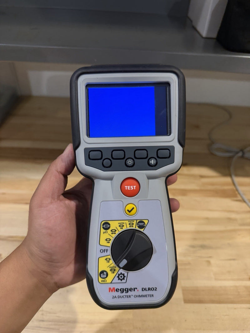 MEGGER DLRO2 2A DUCTER OHMMETER FOR PARTS