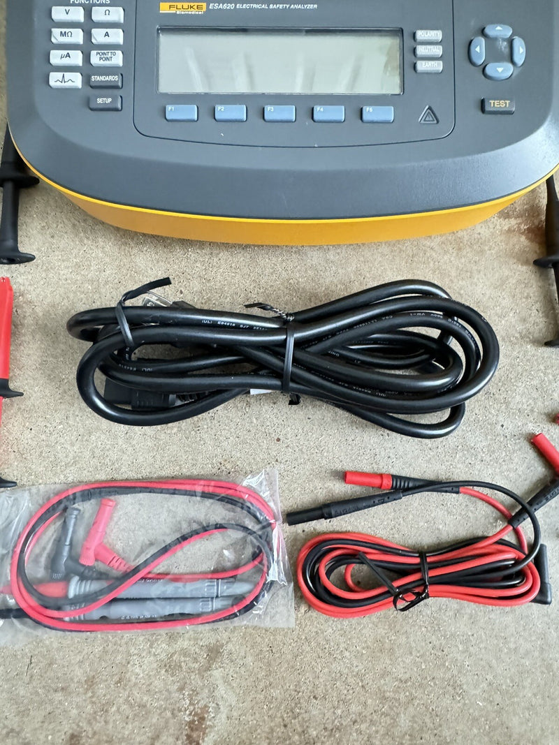 FLUKE ESA620 ELECTRICAL SAFETY ANALYZER/W LEAD KIT