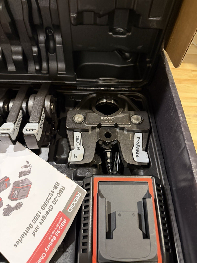 RIDGID RP 350 PRESS TOOL KIT 67053 1/2" TO 2" PROPRESS JAWS - NEW FACTORY SEALED